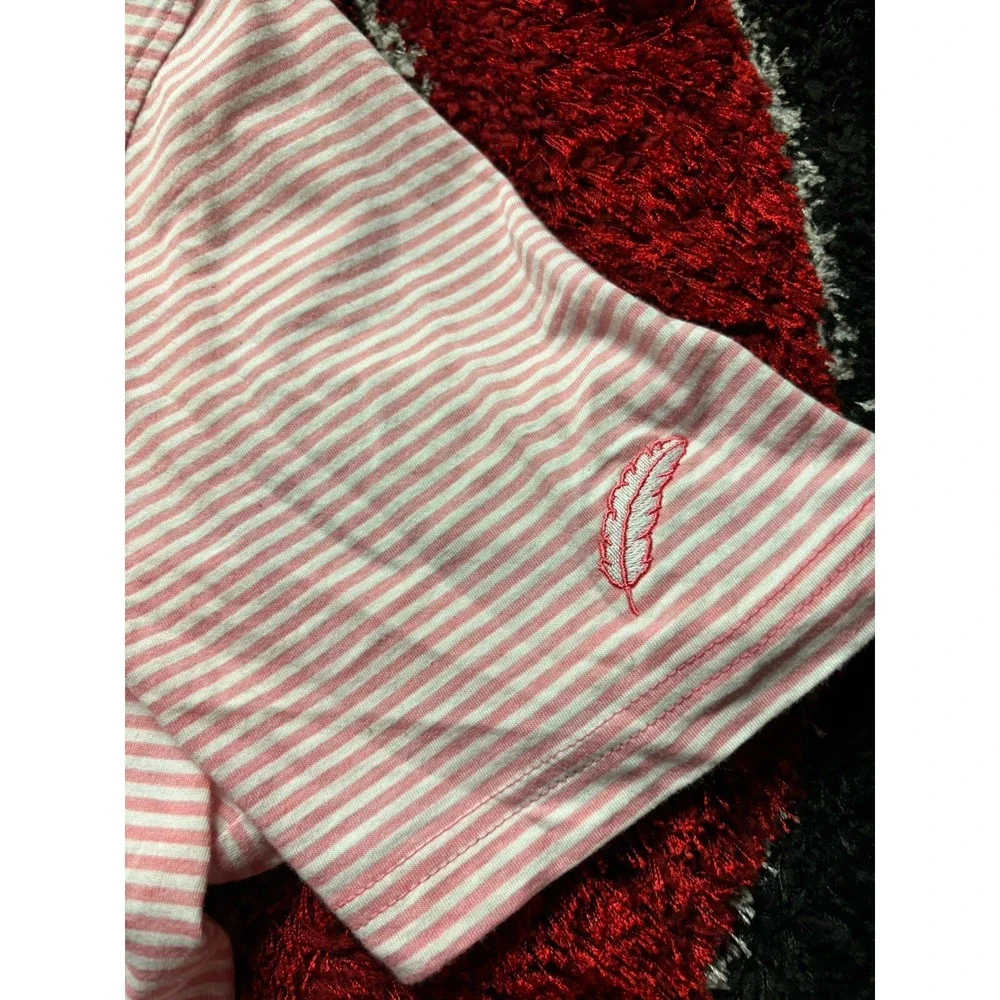 johnnie-O Warwick Striped Featherweight Performance Polo Sun Kissed Size XL